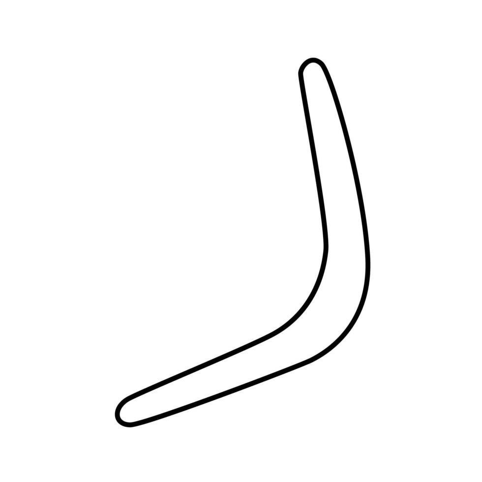 Boomerang black color icon . vector