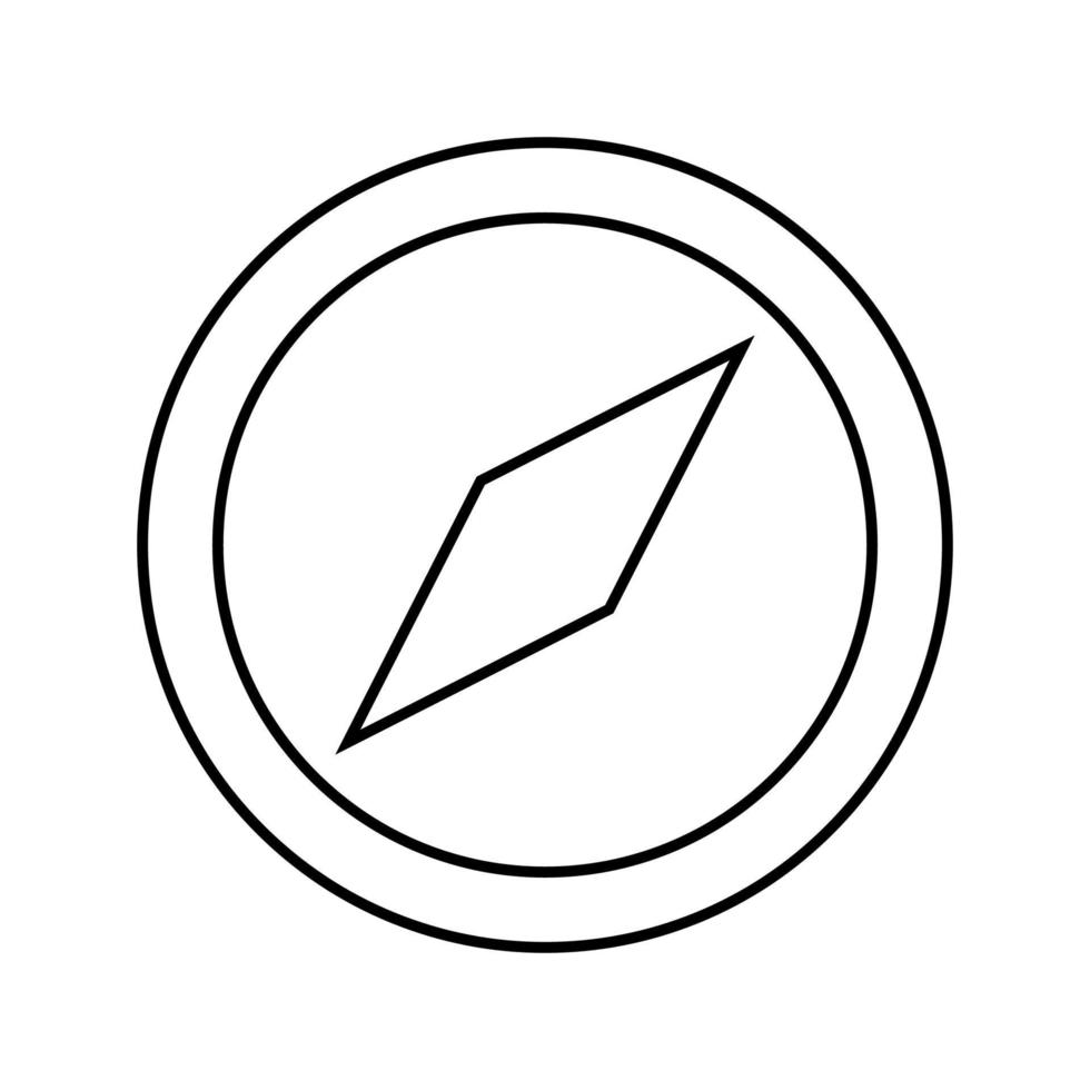 Compass black color icon . vector