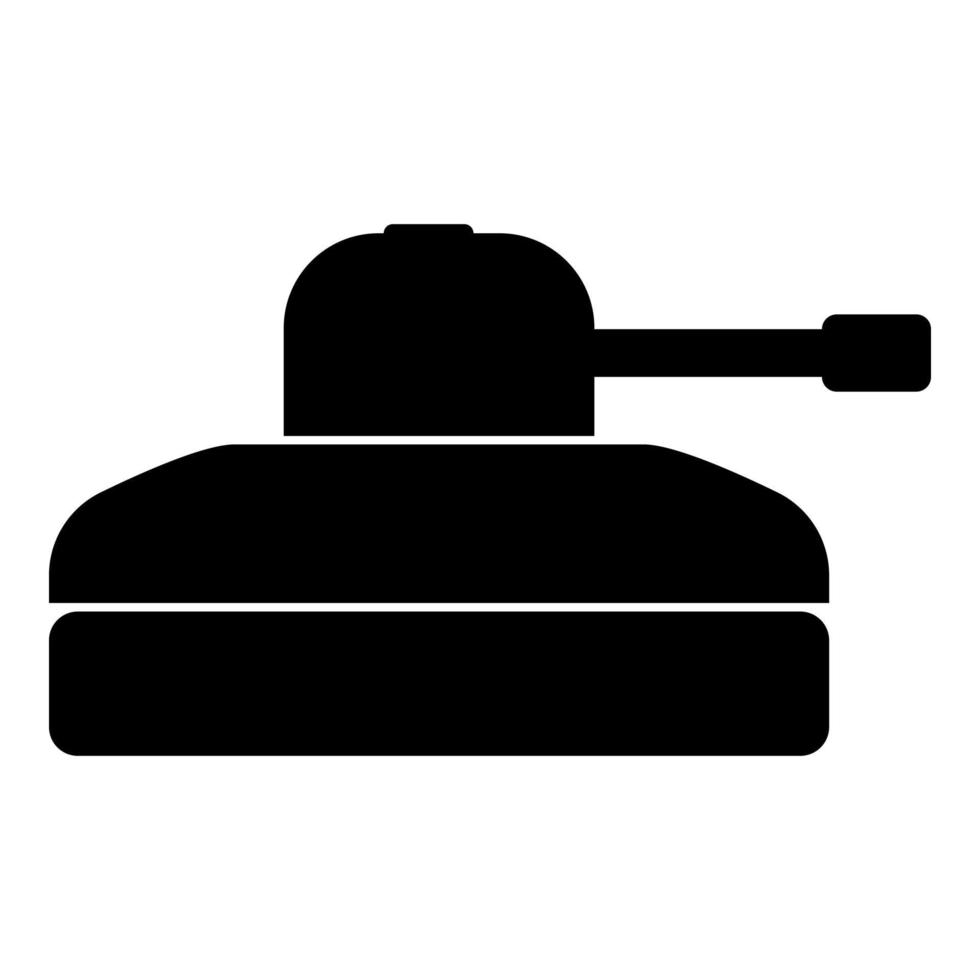 Tank icon black color illustration flat style simple image vector