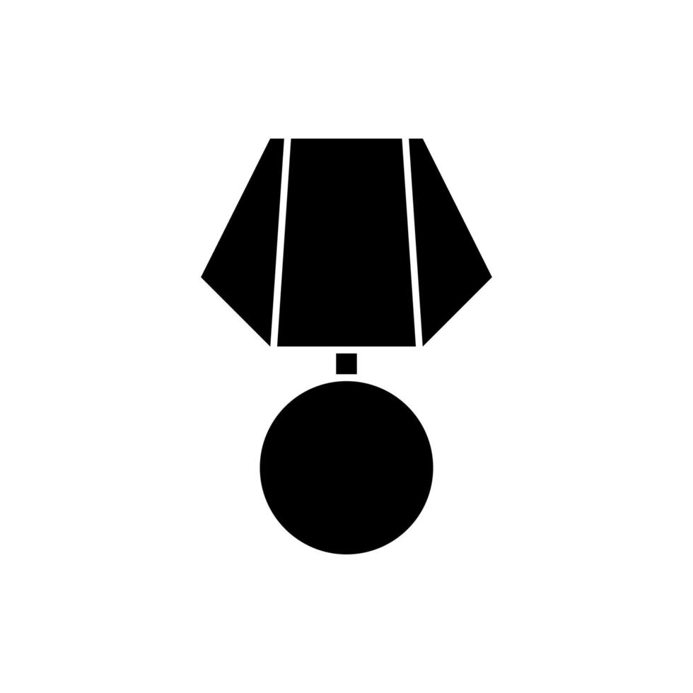 Medal it is black icon . vector
