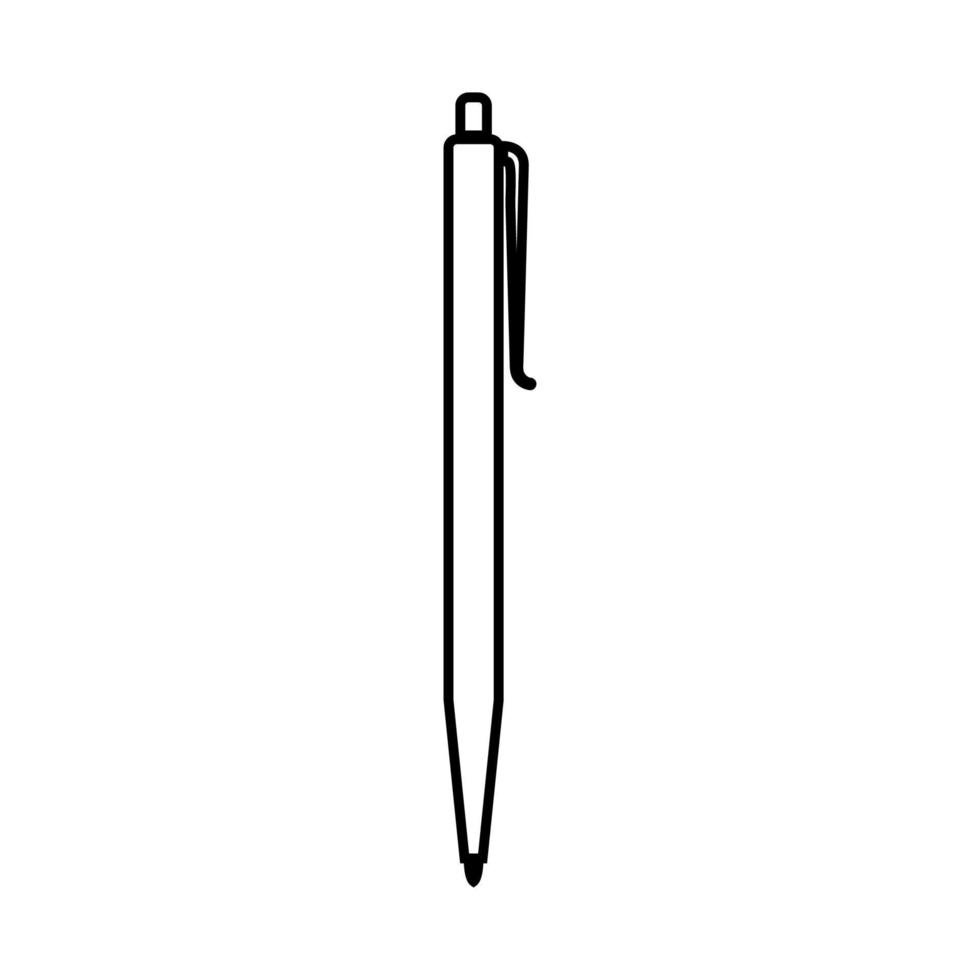 Pen it is black icon . vector