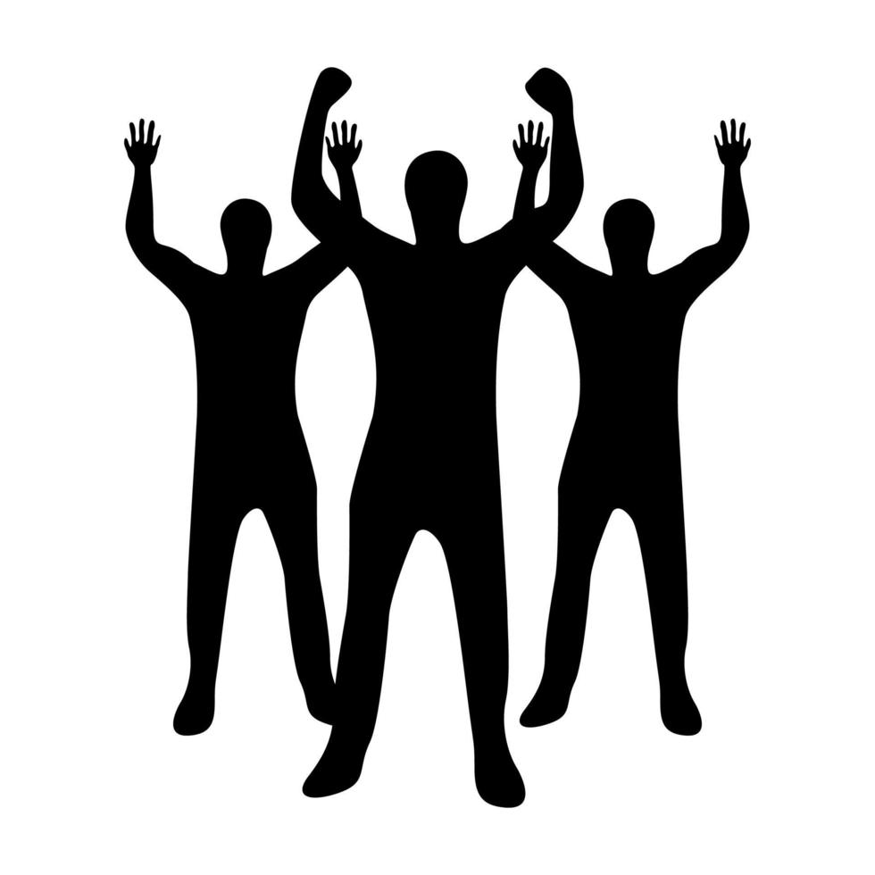 Business people black color icon . vector