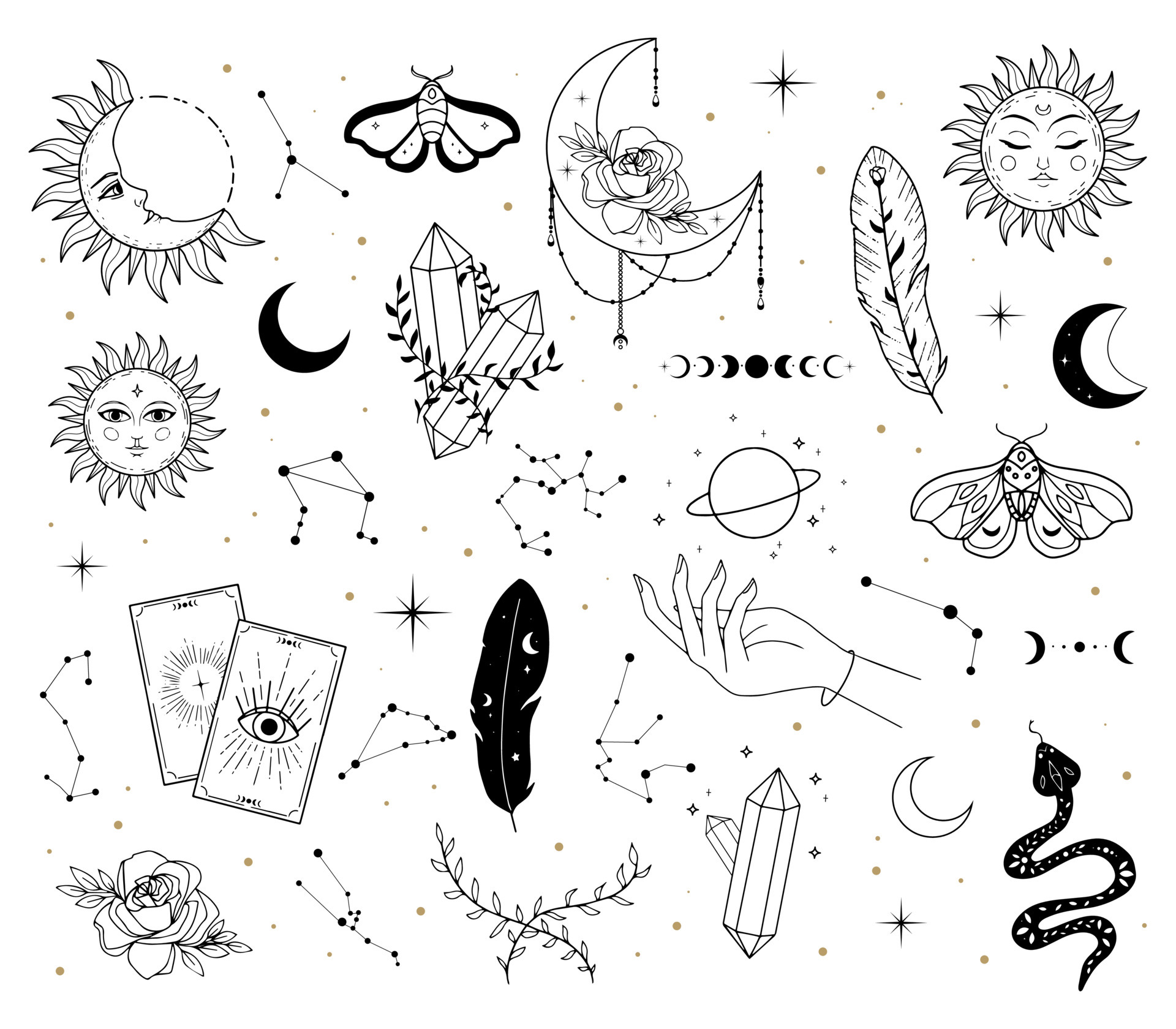 Mystical & Celestial Tattoo Design