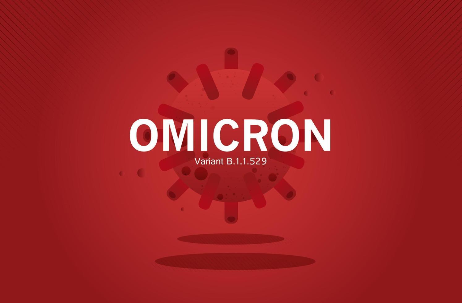 Global Economic Downfall Because of the B.1.1.529 Omicron of covid 19 virus. New variant omicron outbreak from Africa. chart or graph show fall and crisis of economy, finance. vector design