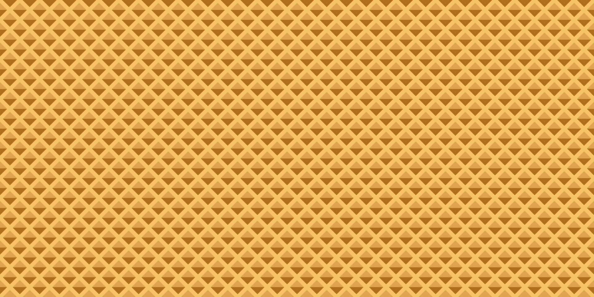 Waffle texture seamless pattern. Wafer horizontal background. Vector illustration.