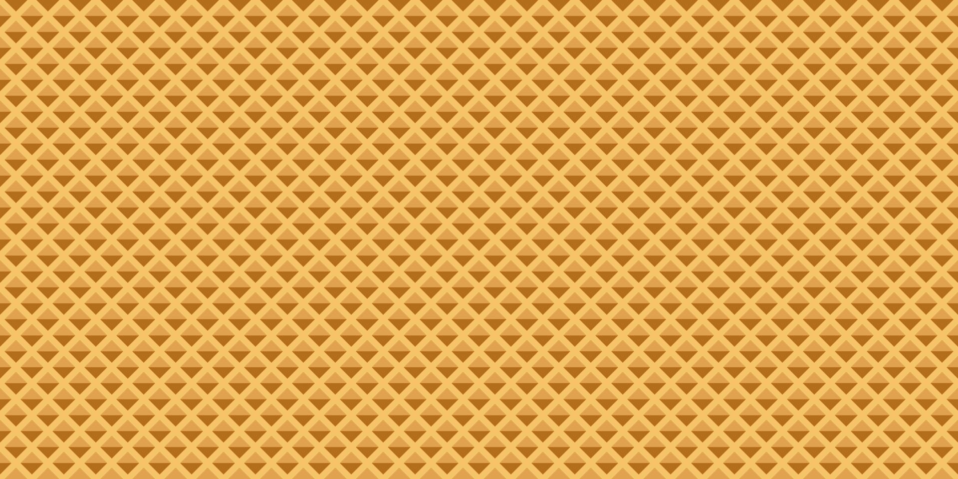 Waffle texture seamless pattern. Wafer horizontal background. Vector illustration.