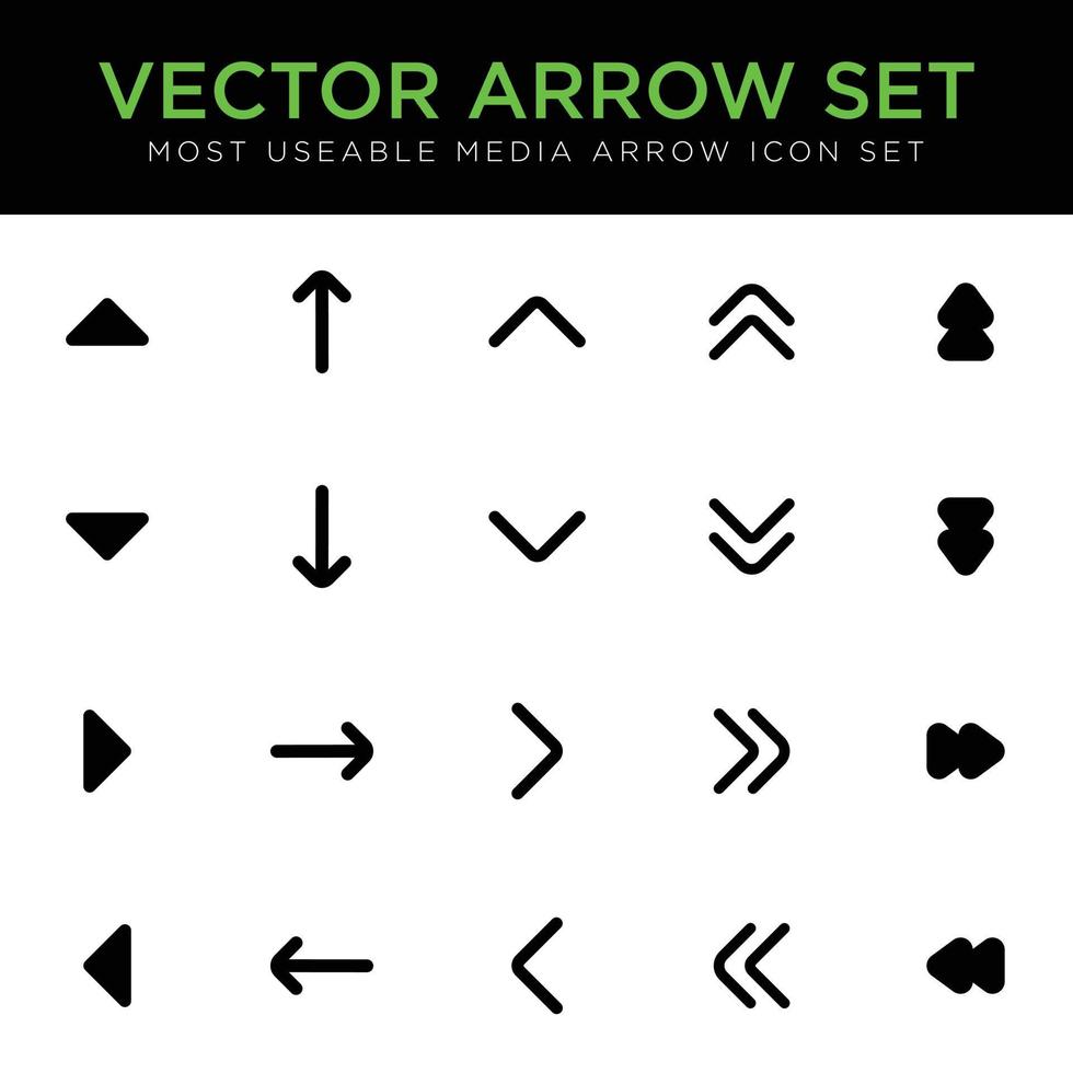 Vector Arrow Set black and white arrows icon set modern arrows collection