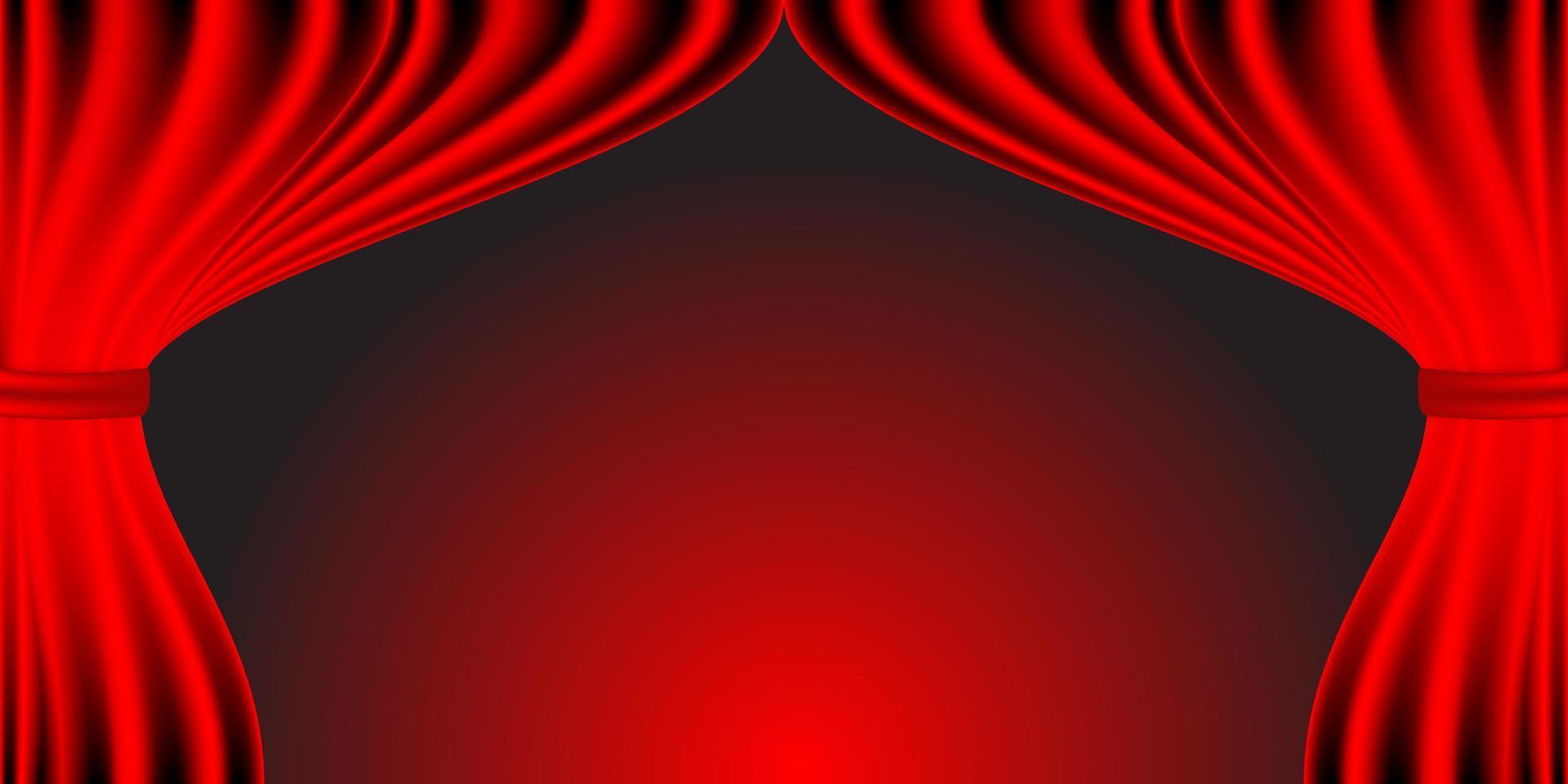 an attractive and elegant red curtain background vector