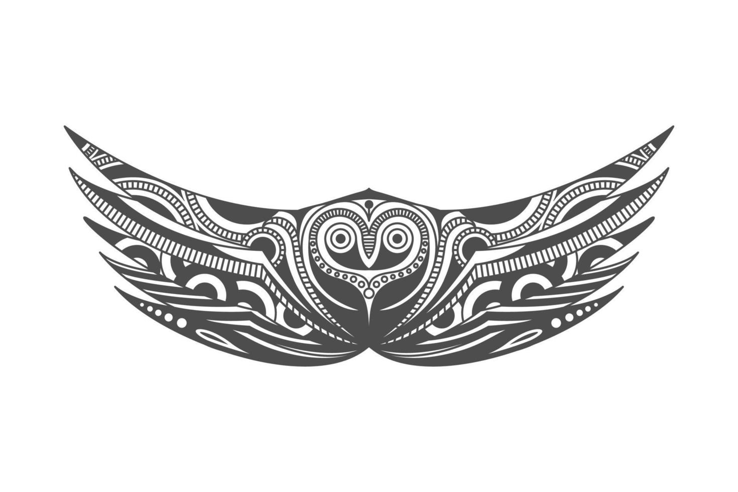 búho mandala decoración arte vector