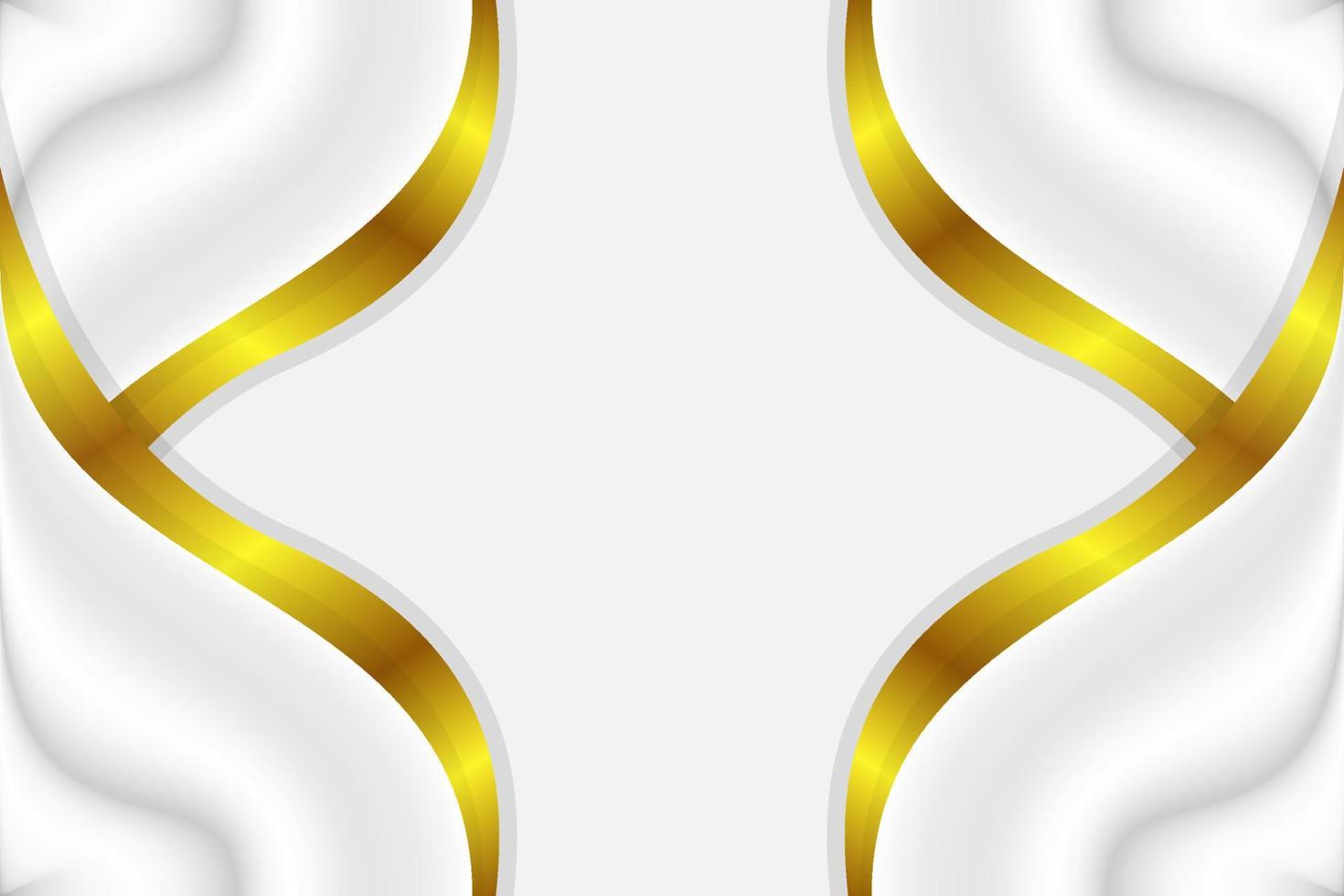 elegante fondo de lujo blanco y dorado vector