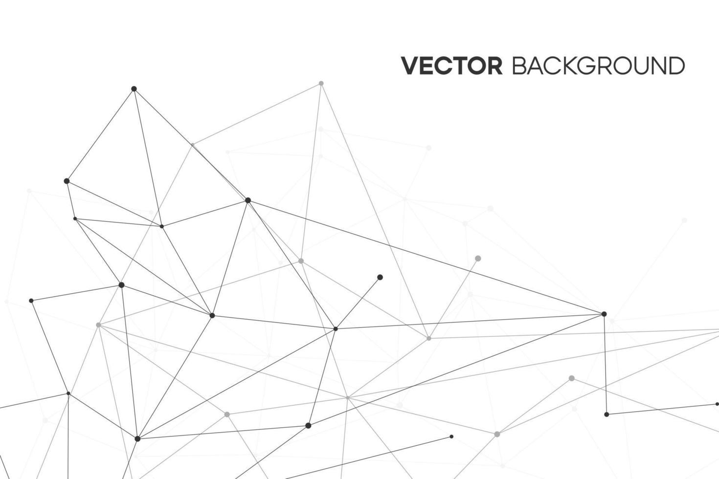 Corporate vector network concept. Geomeric polygon pattern with dot node. Minimal biotechnology graphic illustration