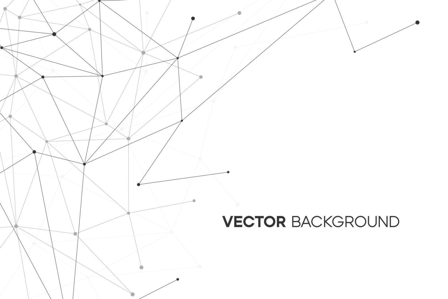 concepto de línea plexud. fondo molecular abstracto con nodo y punto. ilustración de estructura científica con textura geométrica vector