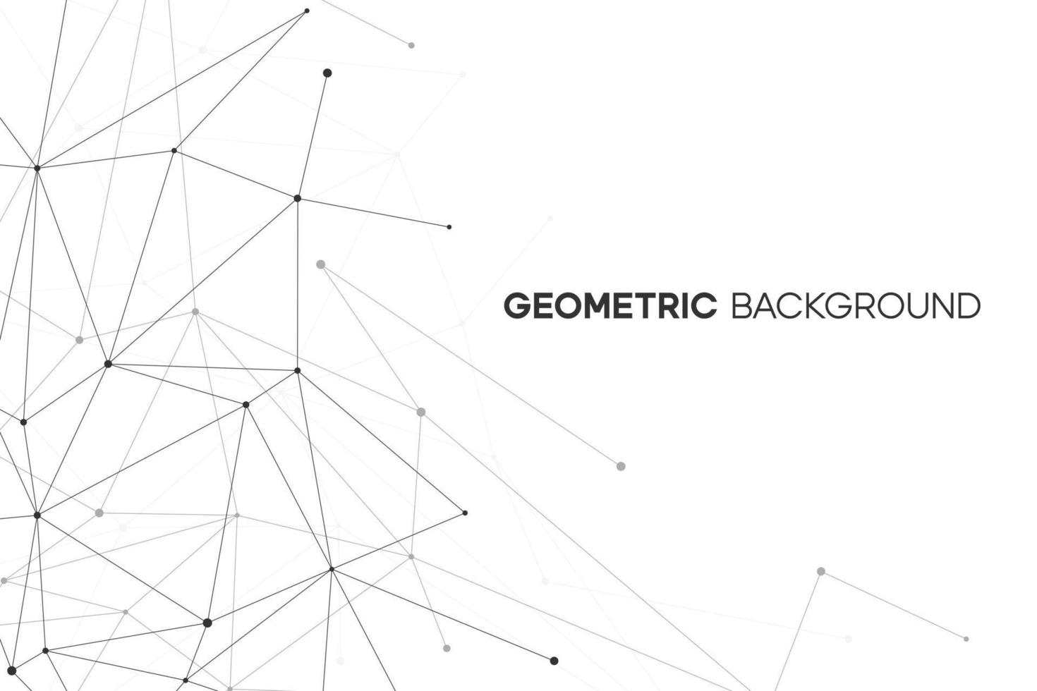 concepto de vector con línea de plexo. patrón de fondo de red. estructura geométrica abstracta con polígono y punto.