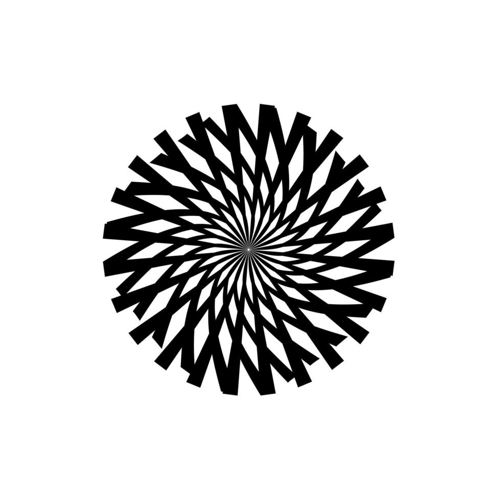 Rays, beams element. Sunburst, starburst shape background. Circular geometric. Abstract circular geometric shape. illustration - Vector