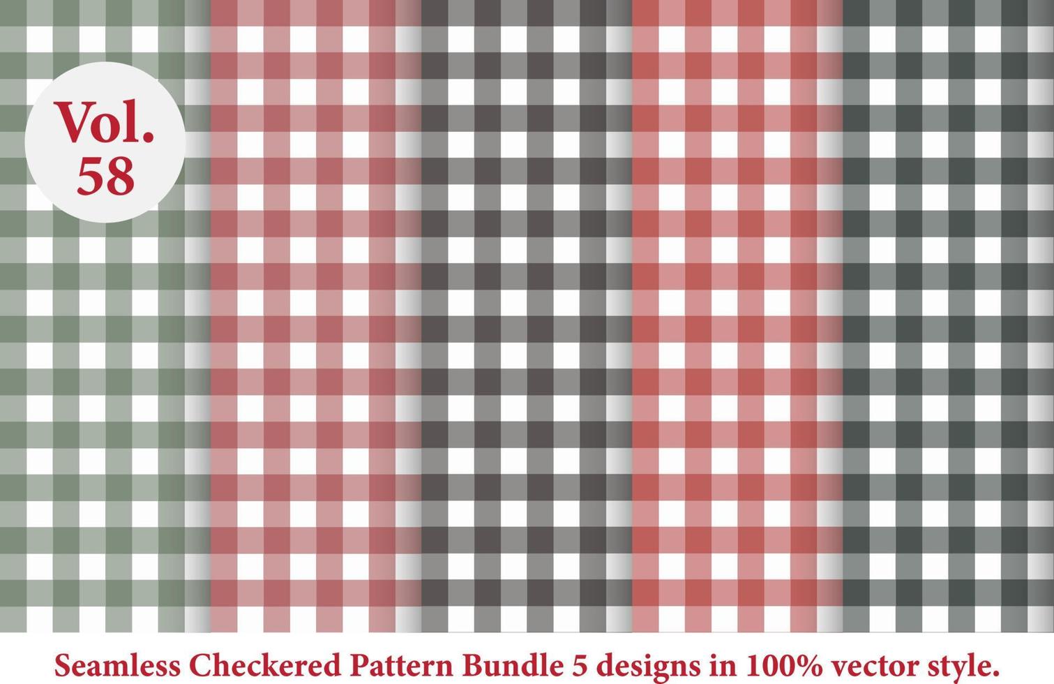 vector de patrón a cuadros, patrón de tartán, textura de tela de tartán en estilo retro, coloreado