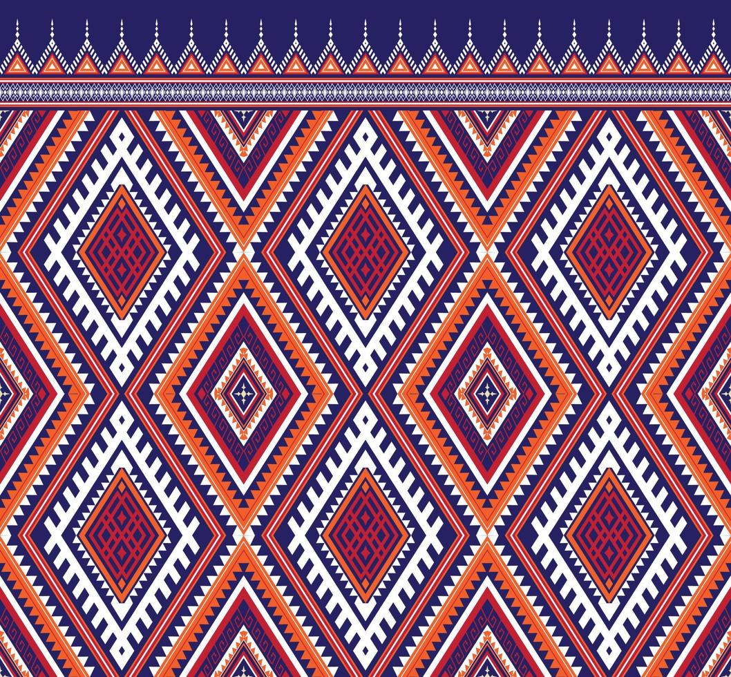 patrón étnico tela textura geométrico vector azteca oriental ilustración retro cerámica