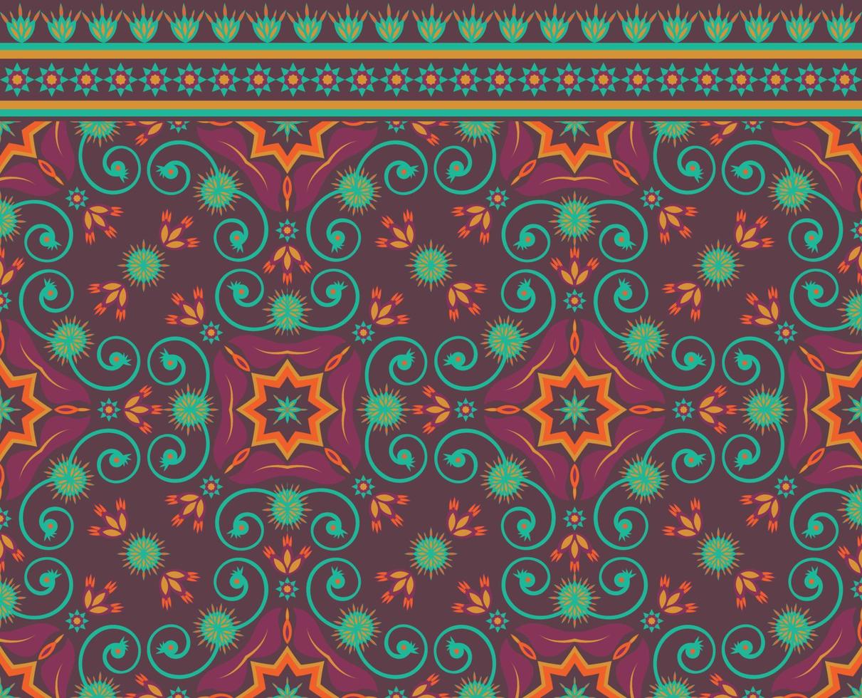 Pattern Ethnic fabric texture Geometric Vector Aztec oriental illustration retro ceramic tile