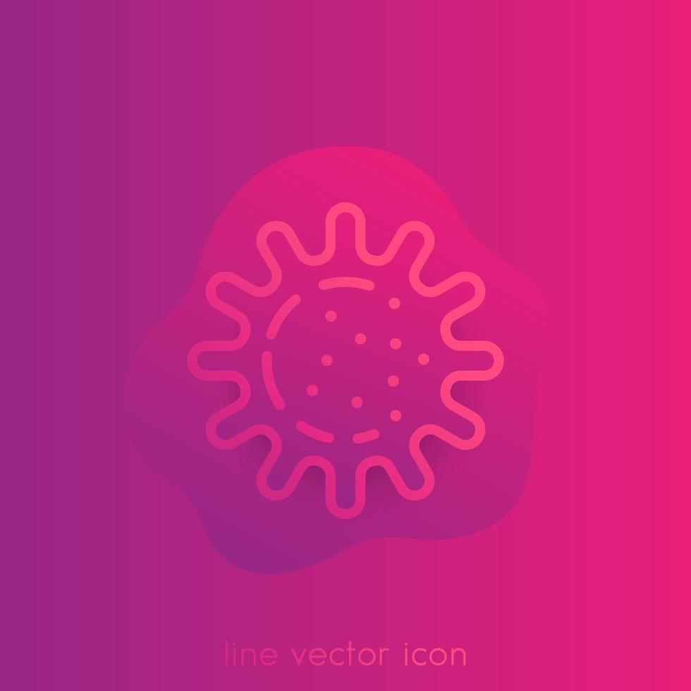 bacteria, microbe, vector trendy icon