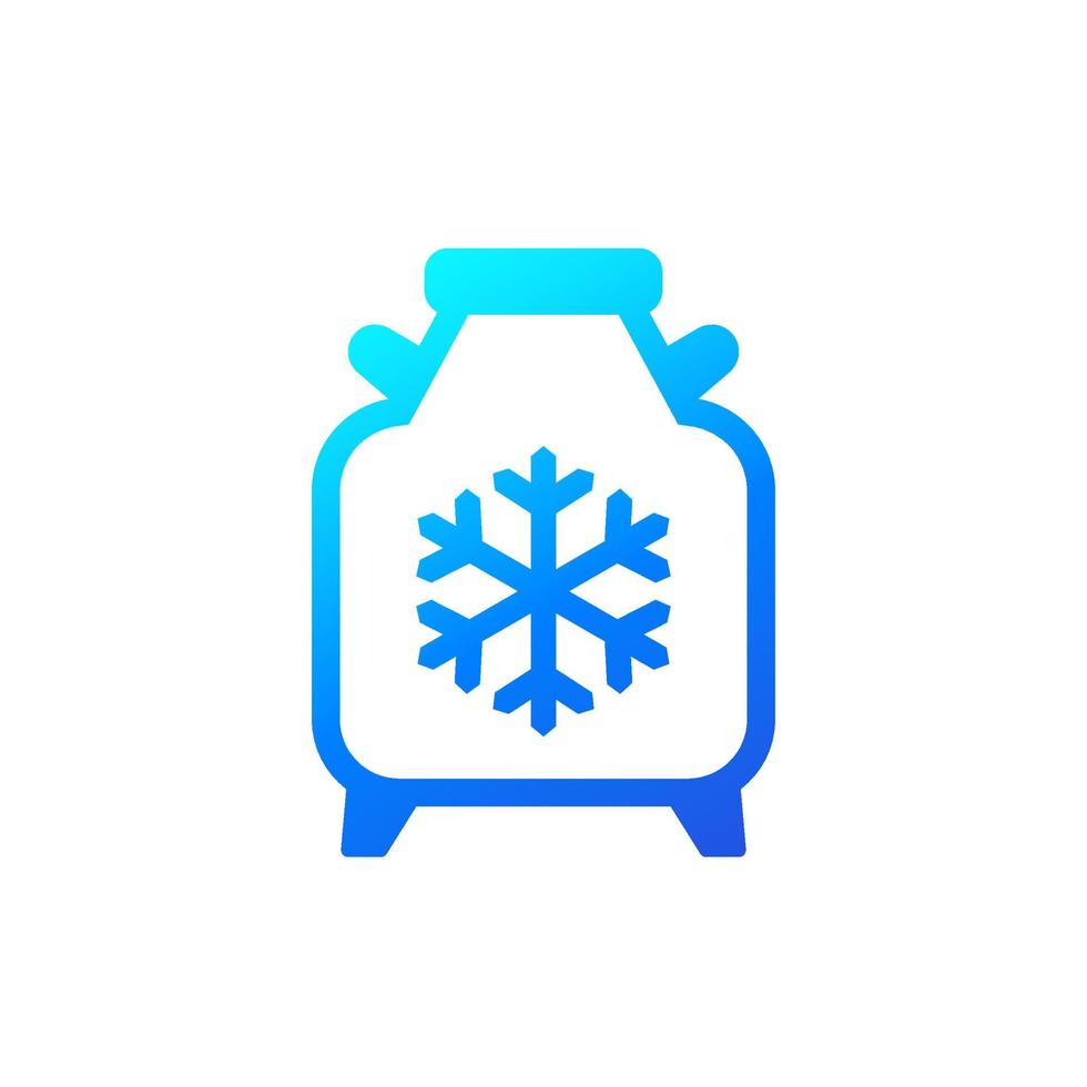 cryobank, storage tank, cryo bank icon vector