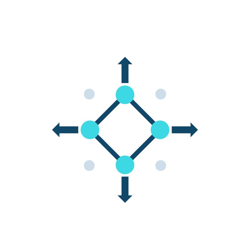 distribution vector icon