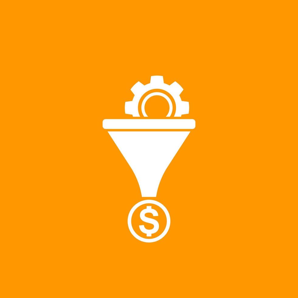 sales funnel vector icon
