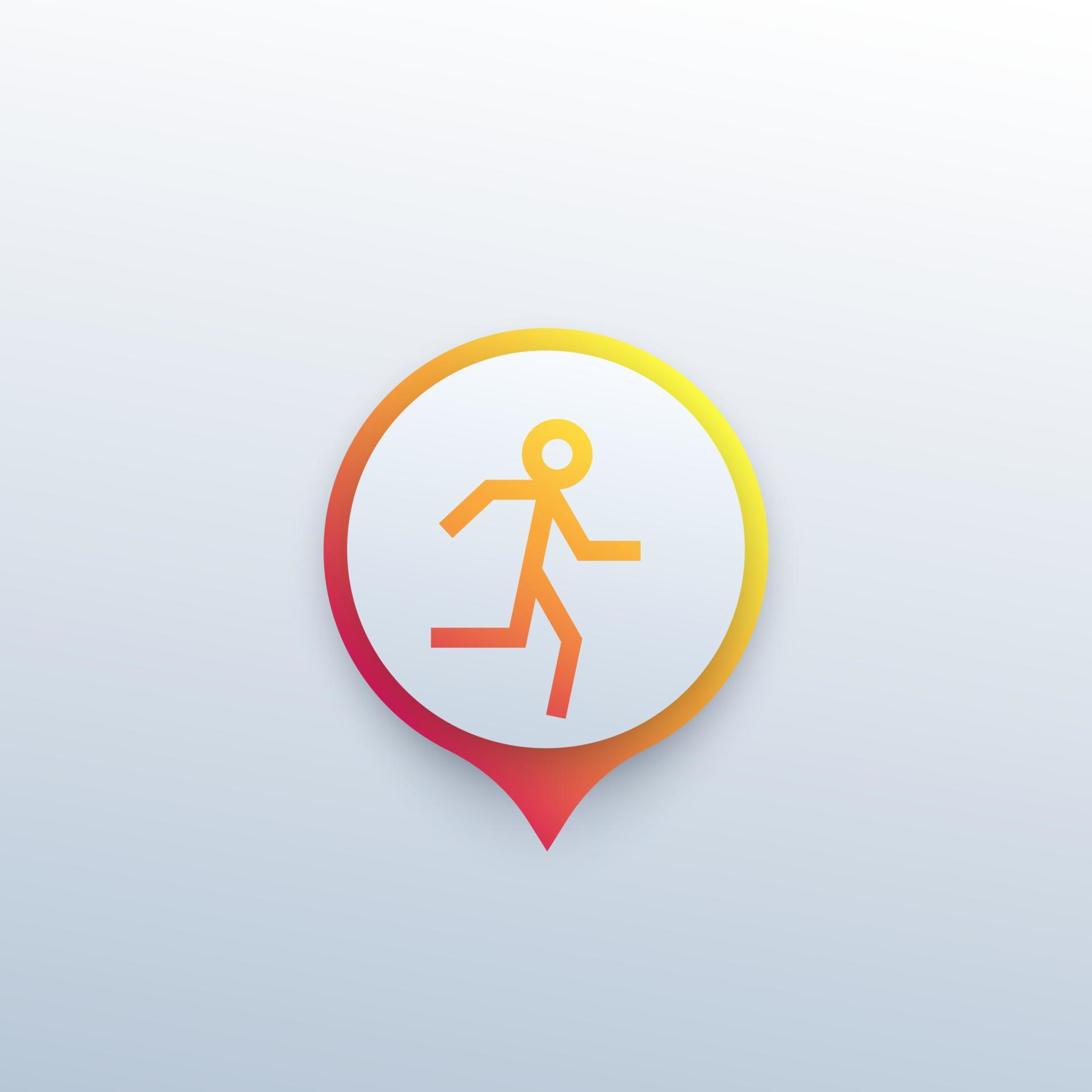 pedometer vector logo icon 5202069 Vector Art at Vecteezy