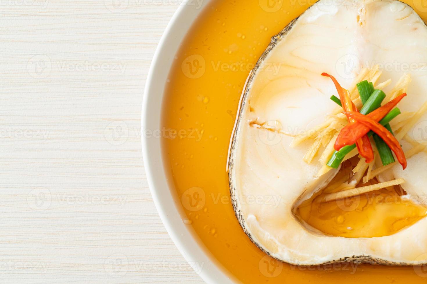 Steamed Cod Fish with Soy Sauce 5202329 Stock Photo at Vecteezy