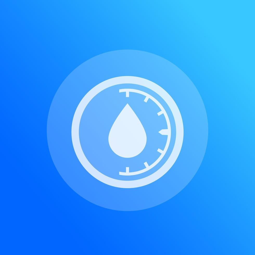 humidity vector icon, water level control