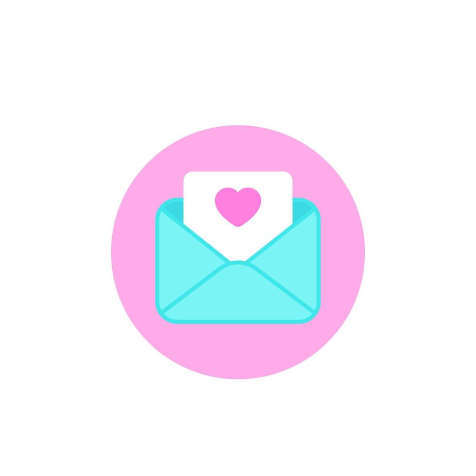 love letter vector icon