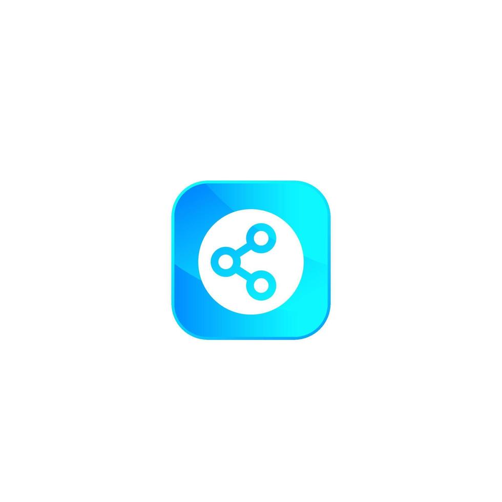 share icon, logo for apps vector
