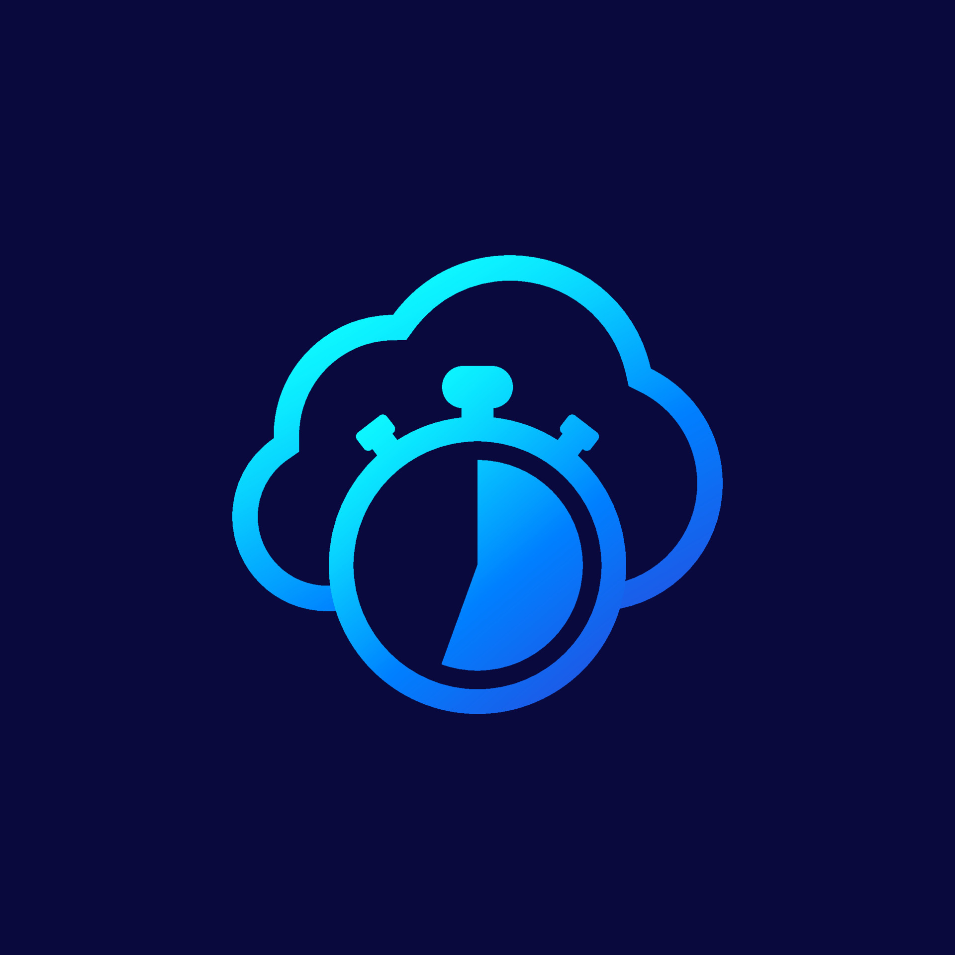 timer and cloud icon, vector 5202521 Vector Art at Vecteezy