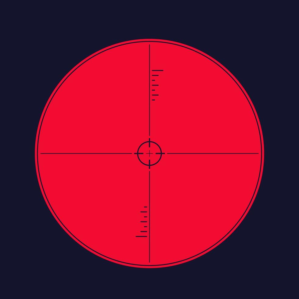 crosshair of sniper rifle vector