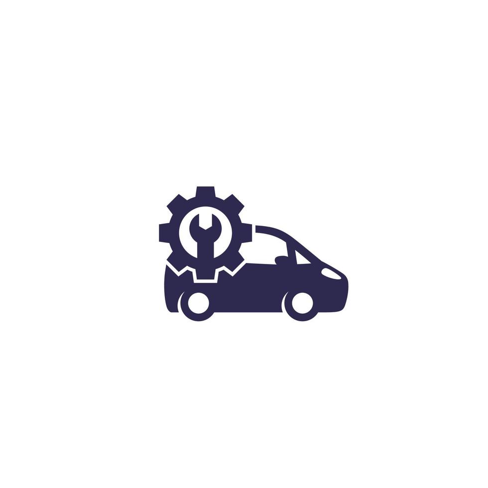 car repair shop icon vector
