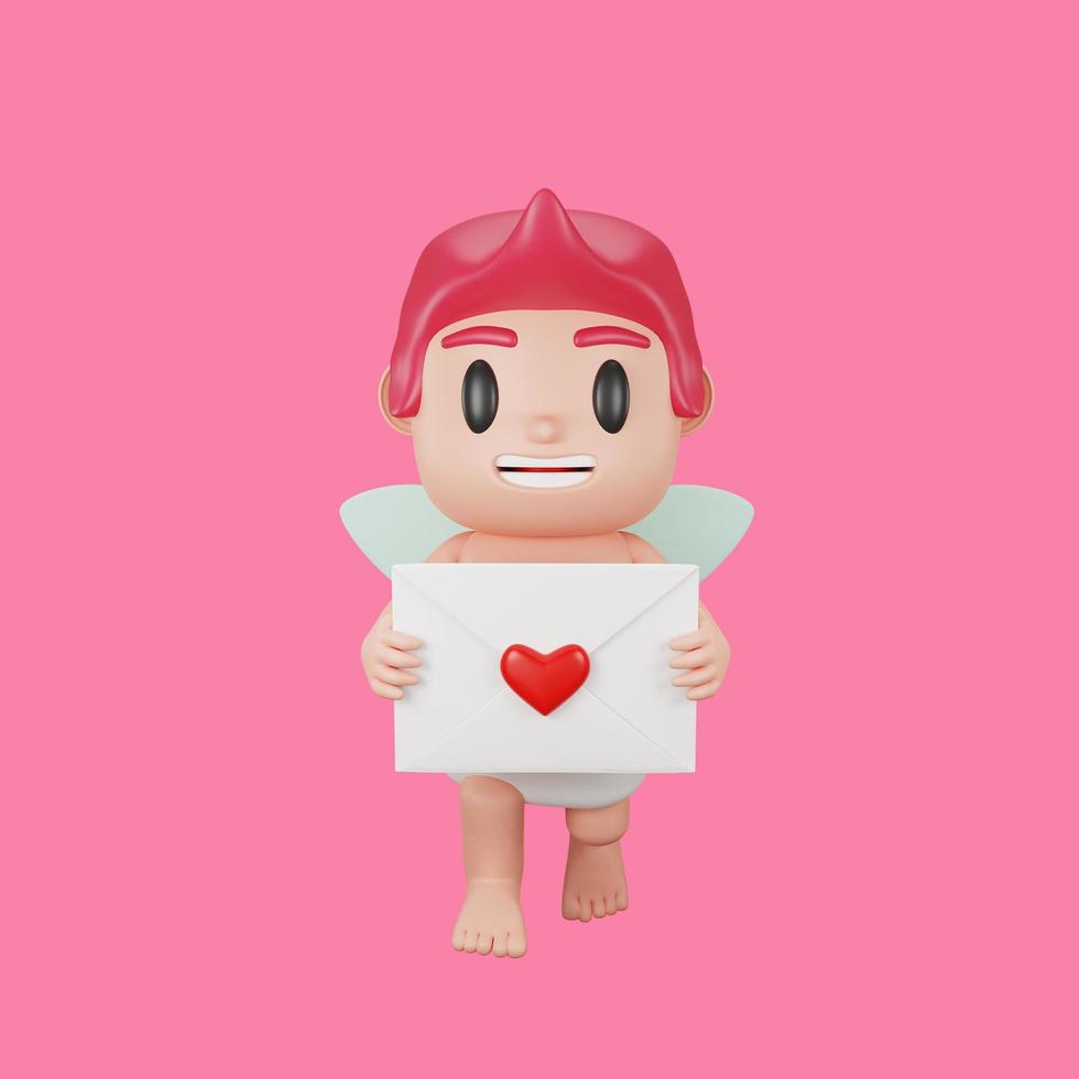 cupid character valentine's day concept photo