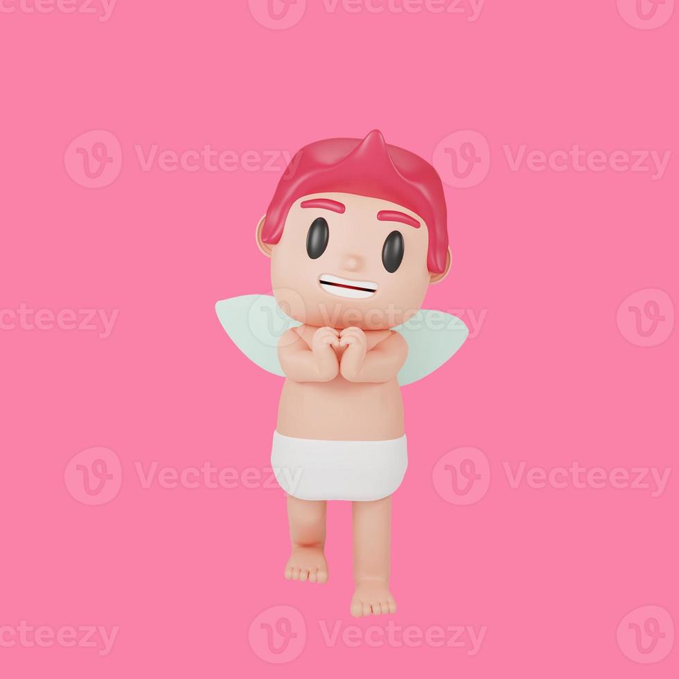 cupid character valentine's day concept photo