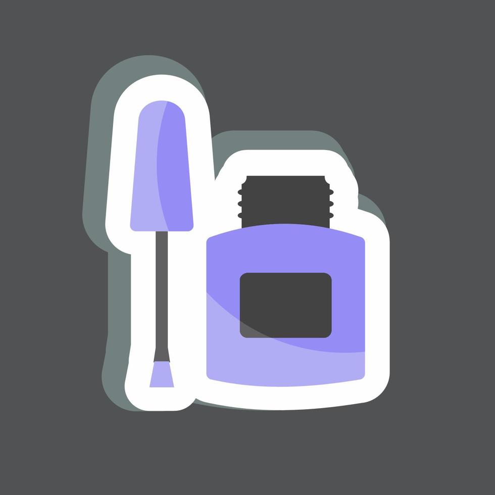 Ink Remover Sticker in trendy isolated on black background good for printing vector