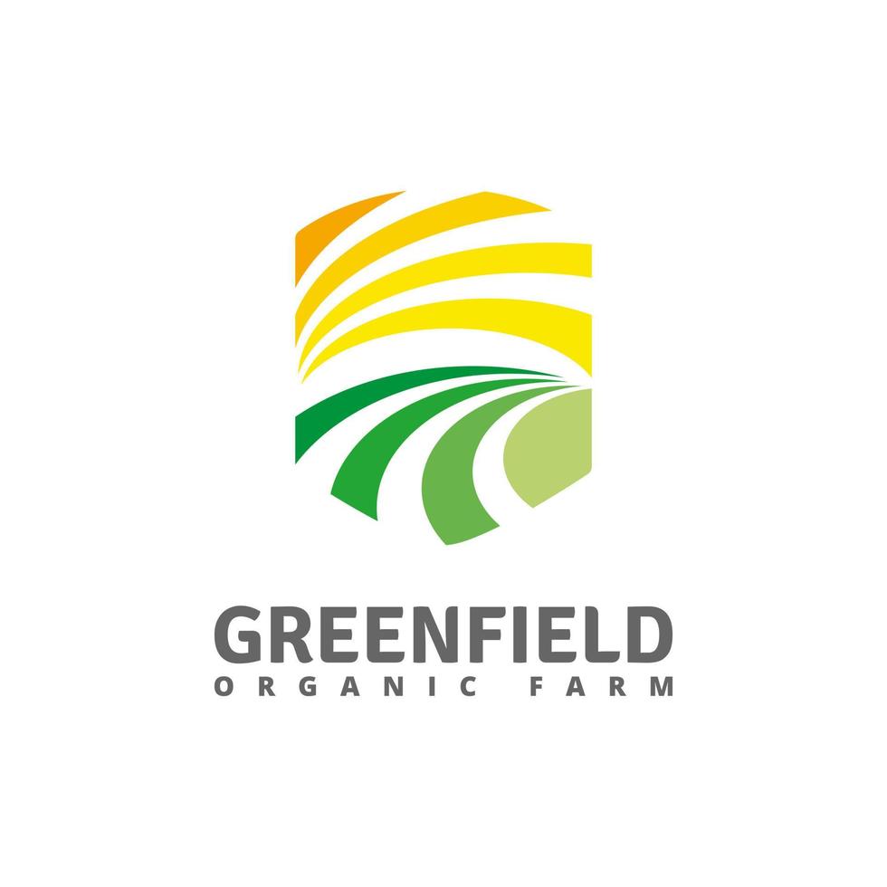 Greenfield farm logo vector