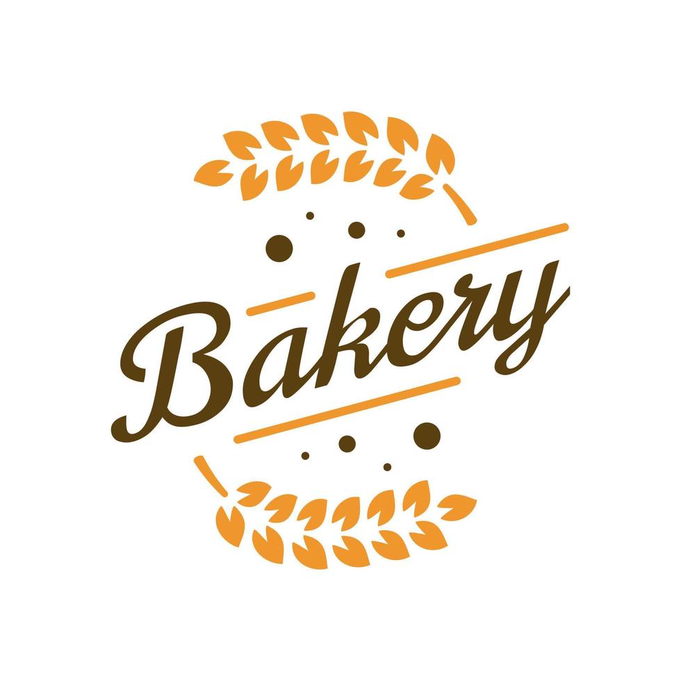 logotipo de la panadería vector