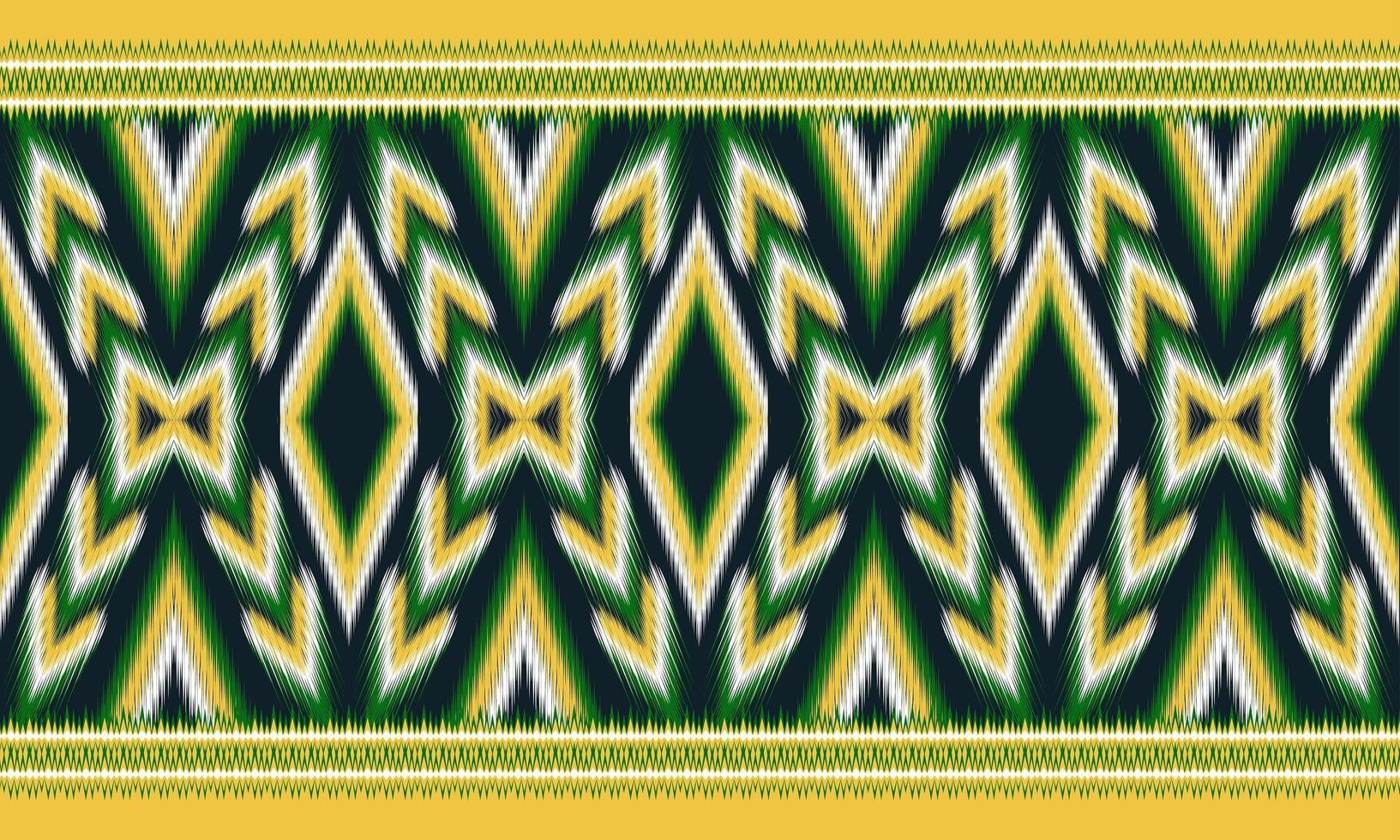 Geometric ethnic oriental ikat pattern traditional Design for background,carpet,wallpaper,clothing,wrapping,Batik,fabric,Vector illustration.embroidery style. vector