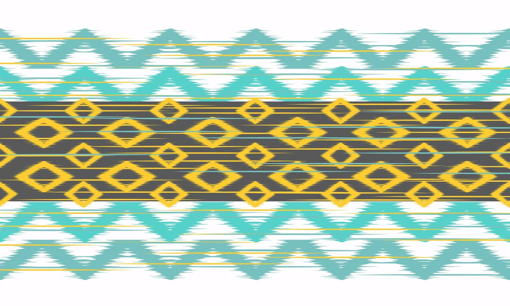 Geometric ethnic oriental ikat pattern traditional Design for background,carpet,wallpaper,clothing,wrapping,Batik,fabric,Vector illustration.embroidery style. vector