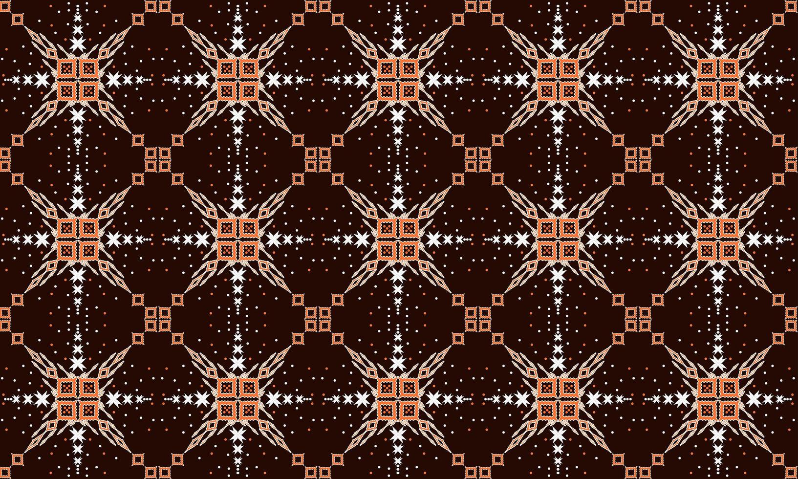 Geometric ethnic oriental seamless pattern traditional Design for background,carpet,wallpaper,clothing,wrapping,Batik,fabric,Vector illustration.embroidery style. vector