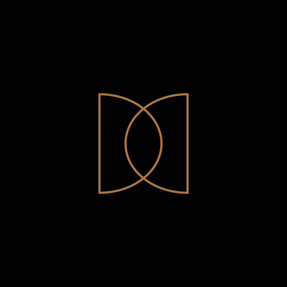 luxury and elegant design initial letter DC vector