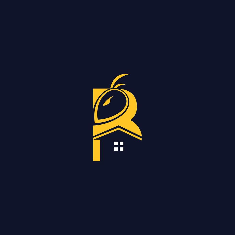 Modern and professional design for bee house logo vector
