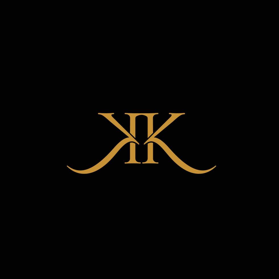 professional and elegant design initial letter KK vector