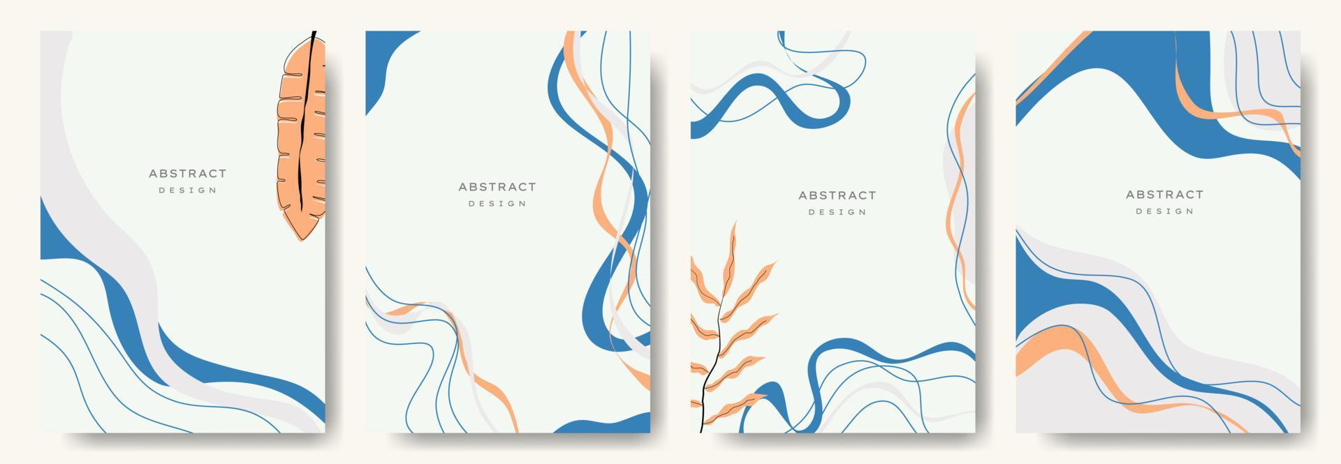 fondos abstractos modernos. estilo minimalista de moda. varias formas configuran plantillas de diseño buenas para la tarjeta de fondo saludo papel tapiz folleto volante invitación y otros. ilustración vectorial vector