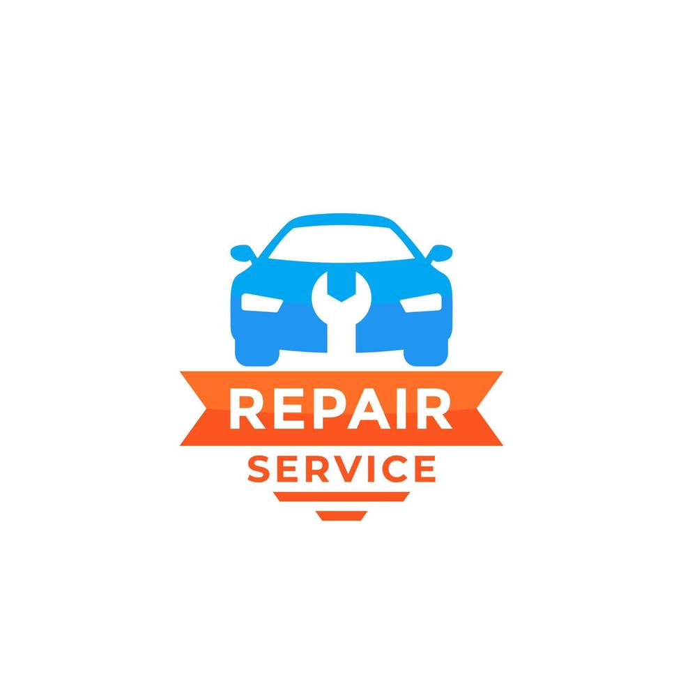 car repair service vector logo