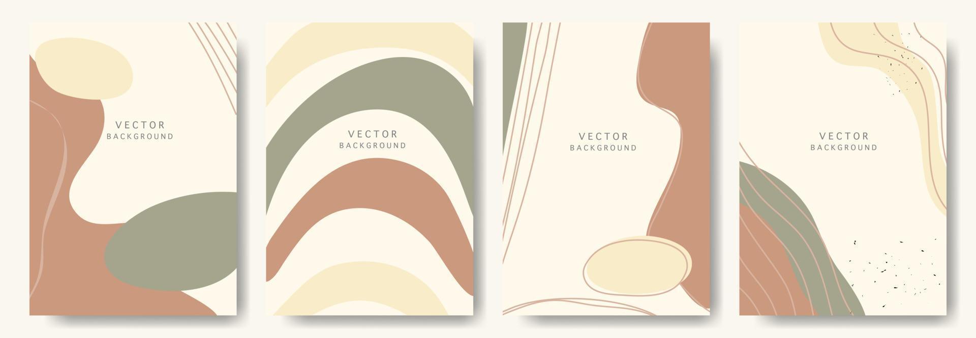 fondos abstractos modernos. estilo minimalista de moda. varias formas configuran plantillas de diseño buenas para la tarjeta de fondo saludo papel tapiz folleto volante invitación y otros. ilustración vectorial vector