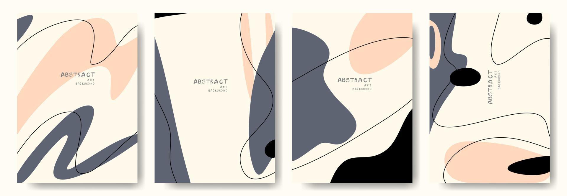 fondos abstractos modernos. estilo minimalista de moda. varias formas configuran plantillas de diseño buenas para la tarjeta de fondo saludo papel tapiz folleto volante invitación y otros. ilustración vectorial vector