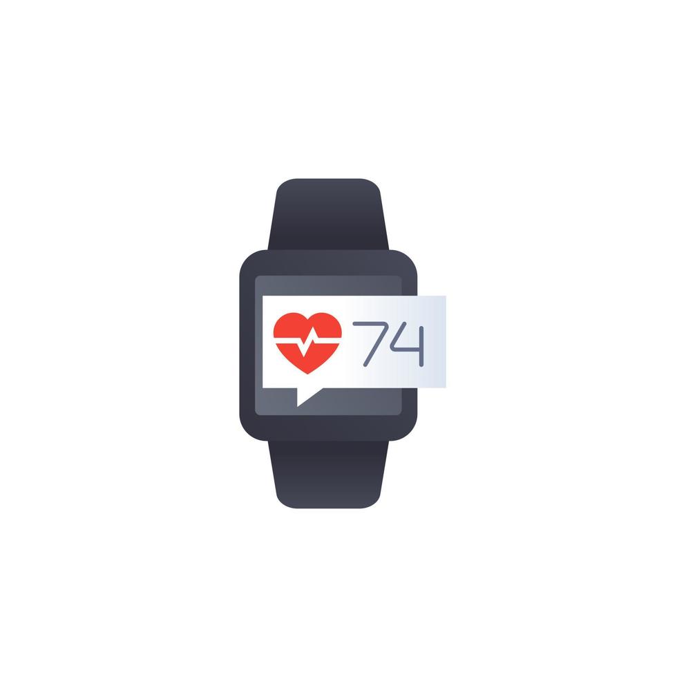 Heart rate and pulse icon vector