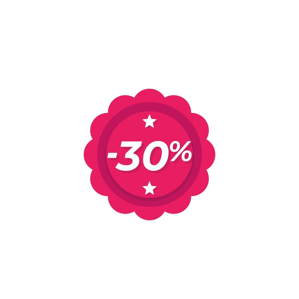 Discount, special offer sticker vector